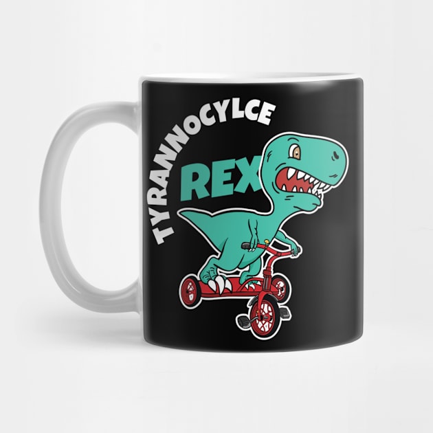 Dino Trex Tyrannocycle Rex by HBfunshirts